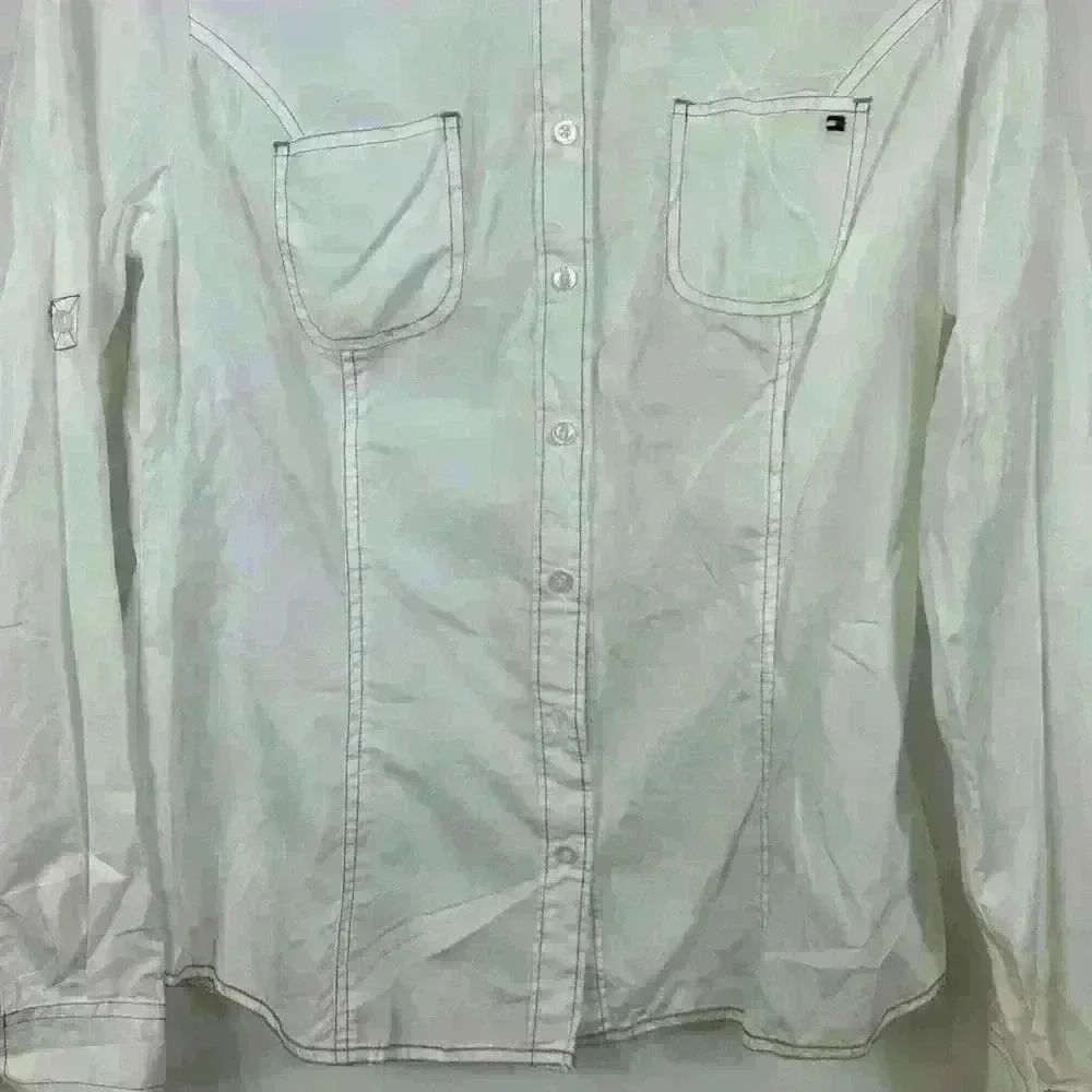3 for $30 Tommy Hilfiger • White Button Down Shirt - Picture 2 of 7